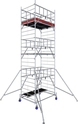 MONTO ProTec XXL alumínium gurulóállvány széles kivitel, munkamagasság kb. 7,30 m