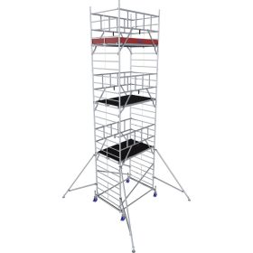   MONTO ProTec XXL alumínium gurulóállvány széles kivitel, munkamagasság kb. 8,30 m