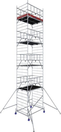 MONTO ProTec XXL alumínium gurulóállvány széles kivitel, munkamagasság kb. 10,30 m