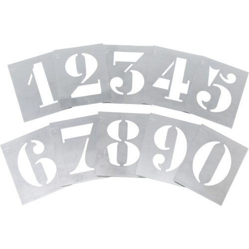 100MM ACÉL STENCIL SZÁMOK (10 DB-OS KLT.)