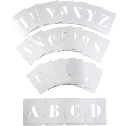 70MM ACÉL STENCIL BETŰK (26 DB-OS KLT.)