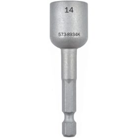 14MMX65MM MÁGNESES HATLAPÚ CSAVAROZÓFEJ 1/4" DR