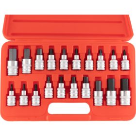   FELTŰZHETŐ CSAVARBEHAJTÓ KÉSZLET 1/2" MEGHAJTÓVAL 20 DB-OS