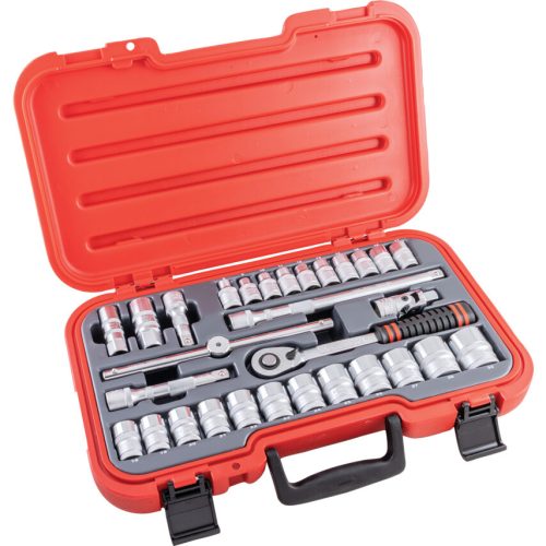 METRIKUS HATSZÖGŰ DUGÓKULCS KÉSZLET 1/2" MEGHAJTÓVAL (30 DB-OS) 