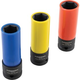   KERÉKANYA DUGÓKULCS KÉSZLET 1/2" MEGHAJTÓVAL (3 DB-OS)